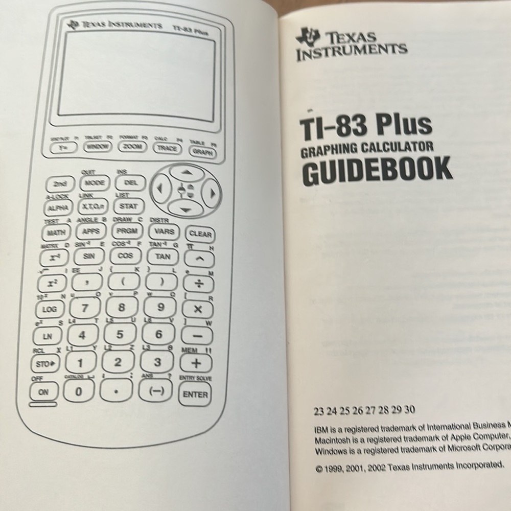 Texas Instruments TI- 83 Plus Manuel - Picture 2 of 3